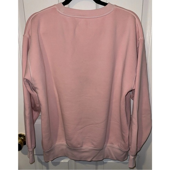 J.Crew Women's Heritage Fleece Sweat Shirt Salmon/ Orange Size M - Picture 2 of 10